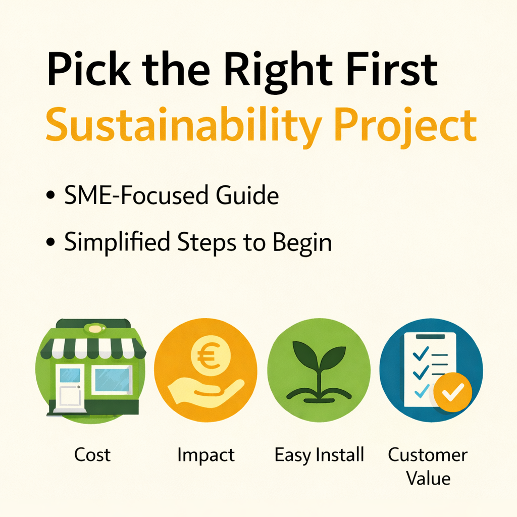 Choose the right first sustainability project (a simple scoring method for SMEs)